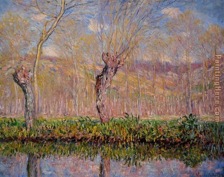 The Banks of the River Epte in Spring painting - Claude Monet The Banks of the River Epte in Spring art painting